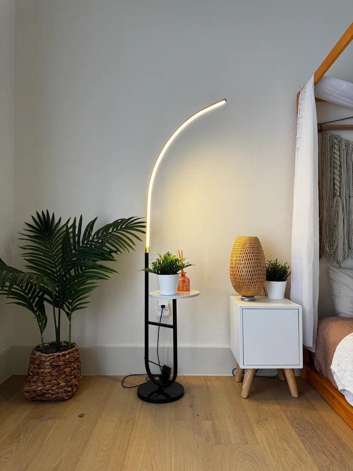Arc Floor Lamp for Living Room🖤💡